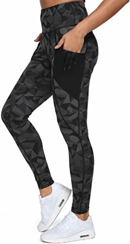 QUEENIEKE Yoga Leggings for Women High Waist Tummy Control with 3 Pockets