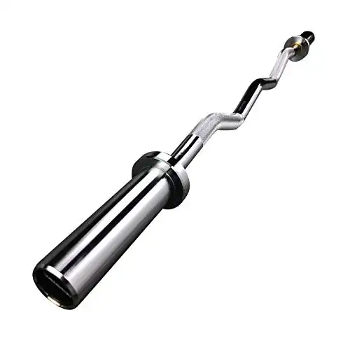 E.T.ENERGIC 47" Olympic Curl Bar EZ Steel Barbell