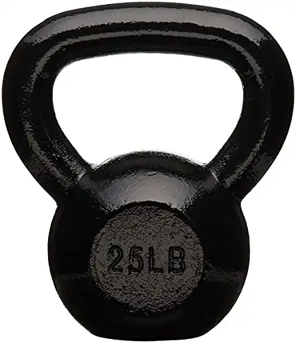 Amazon Basics Enamel Cast Iron Kettlebell (10 - 60lbs)