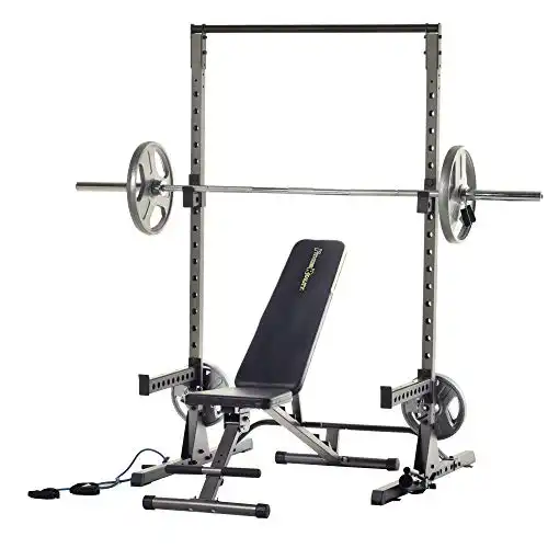 Fitness Reality Multi-Function Adjustable Power Rack Squat Stand