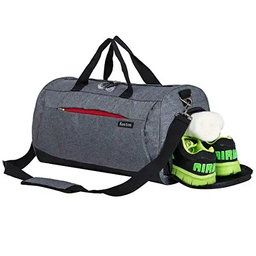 Kuston Sports Gym Bag with Shoes Compartment