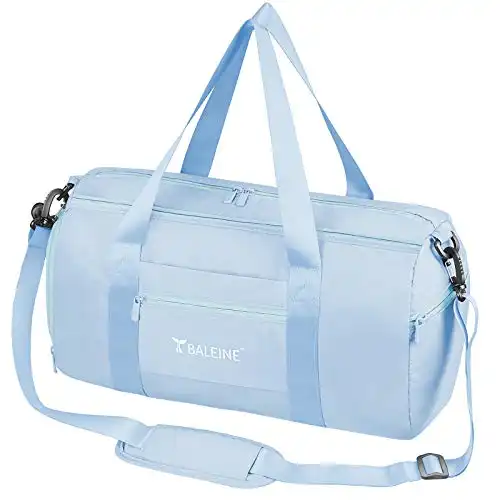 BALEINE Gym Bag for Women and Men, Small Duffel Bag