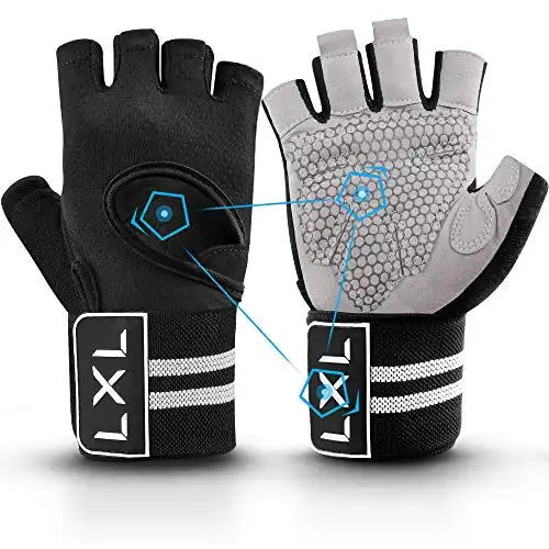 Gloves with Wrist Wrap Support