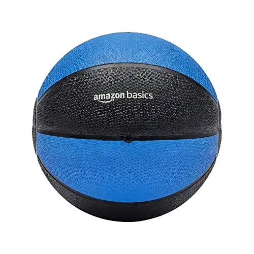 Weighted Medicine Ball - 10 Pounds, Blue/Black