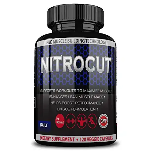 Nitrocut Pre Workout Supplement -120 Capsules