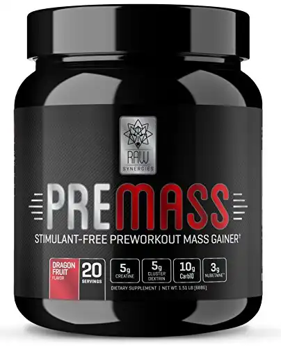 RAW Synergies PRE MASS Gainer Workout Supplement