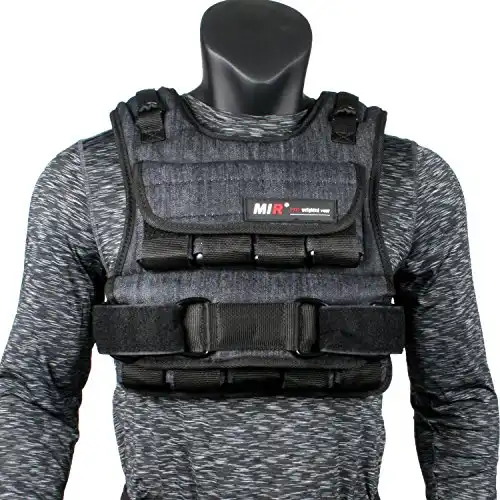 miR Air Flow Adjustable Weighted Vest, 20 lb