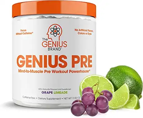 Genius Pre Workout - All Natural and Caffeine Free